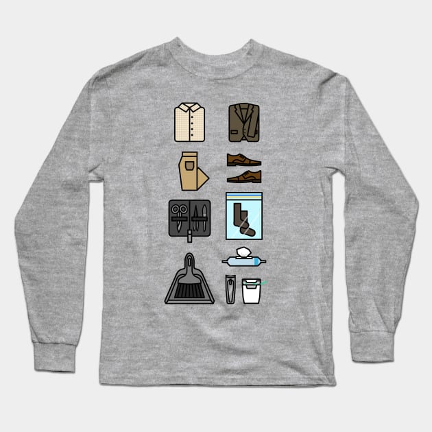 Defective Detective Starter Pack Long Sleeve T-Shirt by L. Marco Miranda